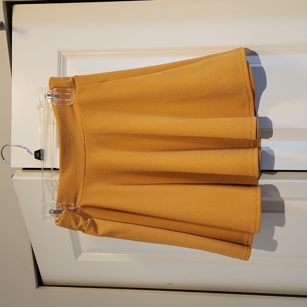 Mustard Skater Skirt